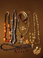 Partij vintage sieraden, zilver, carneool, parelmoer, Ophalen of Verzenden, Zilver, Zilver