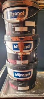 Wijzonol Wijzotex 3x Muurverf 10 ltr  bruin nieuw!, Doe-het-zelf en Verbouw, Ophalen, Bruin, Nieuw, Verf