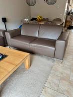 Mooie bruine leren bankstellen 3+2 zit, 250 tot 300 cm, Gebruikt, Ophalen of Verzenden, Vierpersoons of meer