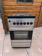 Inventum gasfornuis + oven RVS, Ophalen, Gebruikt, Gas, 4 kookzones