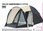 Obelink Barcelona 5 Cotton Tent, Caravans en Kamperen, Tenten, Ophalen, Gebruikt, Tot en met 5