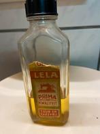 Oud flesje Lela naaimachineolie / Esso handy oil, Verzamelen, Merken en Reclamevoorwerpen, Ophalen, Zo goed als nieuw, Verpakking