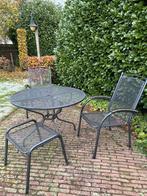 Tuinset met stoelen en hocker, Tuin en Terras, Tuinsets en Loungesets, Overige materialen, Gebruikt, Hocker, Tuinset