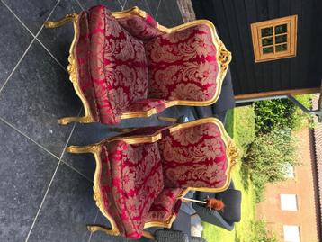 Fauteuil barok stijl, twee stuks  beschikbaar voor biedingen