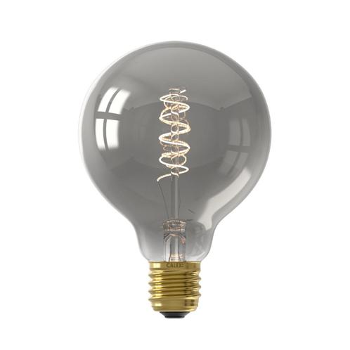 Calex Flex Filament LED Lamp – E27 – G95 – Titanium, Huis en Inrichting, Lampen | Losse lampen, Nieuw, Led-lamp, Minder dan 30 watt