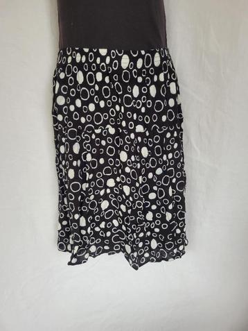 Leuke zwarte rok met witte stippen mt M/L Jupe Sylvie beschikbaar voor biedingen
