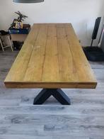 Vurenhouten eettafel 198 x 89,5 cm., Huis en Inrichting, Tafels | Eettafels, Ophalen, Gebruikt, 50 tot 100 cm, Vijf personen of meer