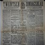 Twentsch Zondagsblad 9 augustus 1914 voorpagina - herdruk, Boeken, Tijdschriften en Kranten, Ophalen of Verzenden, Gelezen
