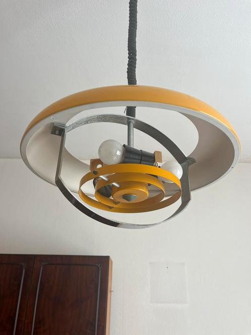 Brevetatto design space age lamp, Huis en Inrichting, Lampen | Hanglampen, Gebruikt, Minder dan 50 cm, Metaal, Ophalen of Verzenden