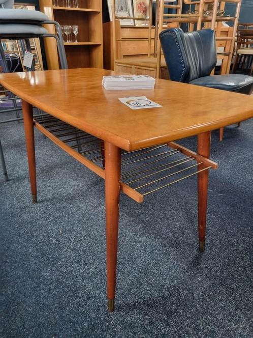 Vintage Zweedse salontafel jaren 60, Huis en Inrichting, Tafels | Salontafels, Gebruikt, Minder dan 50 cm, 50 tot 100 cm, 50 tot 100 cm