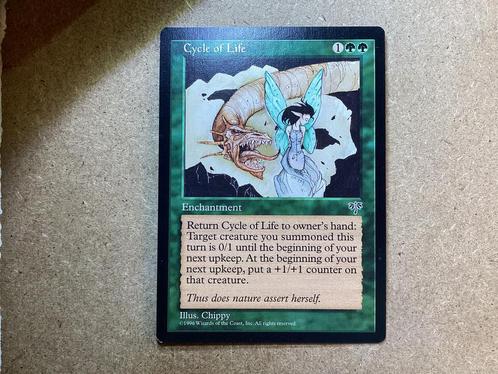 1x Cycle of Life (Near Mint), Hobby en Vrije tijd, Verzamelkaartspellen | Magic the Gathering, Zo goed als nieuw, Losse kaart