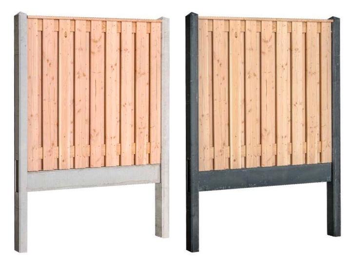 hout betonschutting schutting beton grenen Douglas, Tuin en Terras, Schuttingen, Nieuw, Hout, 1 tot 2 meter, 6 meter of meer, Ophalen