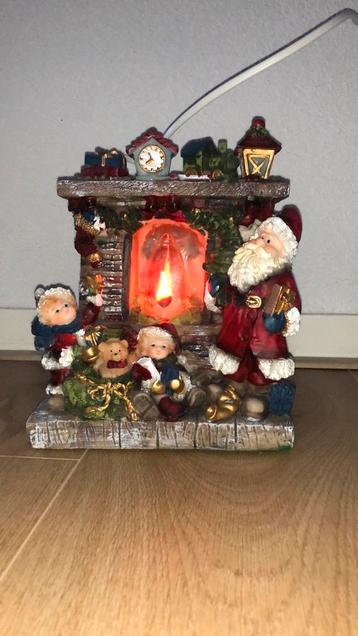 Mini Openhaard met Kerstdecoratie & Reservelamp beschikbaar voor biedingen