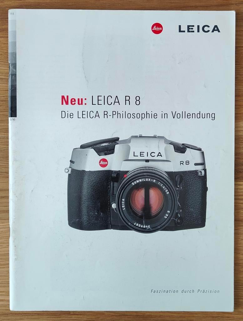 Leica R8 Brochure - Duits, Ophalen of Verzenden, Zo goed als nieuw, Leica, Catalogus