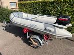 Nimarine rubberboot met motor, trailer en dekzeil, etc., Aluminium, Gebruikt, Benzine, Minder dan 70 pk