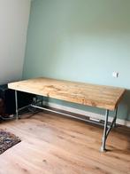 Steiger houten eettafel 1x2 meter, Huis en Inrichting, Tafels | Eettafels, Ophalen, Gebruikt, 200 cm of meer, 50 tot 100 cm