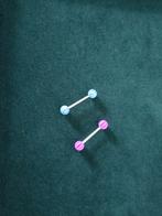 Twee tong piercings, nieuw, Ophalen of Verzenden, Nieuw, Staal, Oor- of Traguspiercing
