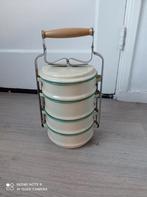 Vintage emaille etesdrager voor 4 liter, Ophalen of Verzenden