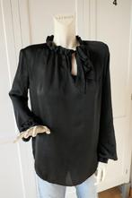 Stile Benetton zwarte blouse maat M., Maat 38/40 (M), Verzenden, Benetton, Zwart