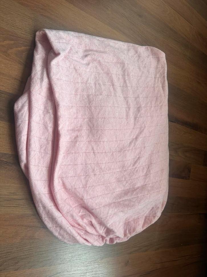 Little Dutch Jersey Hoeslaken Peach Melange 90x200, Kinderen en Baby's, Kinderkamer | Beddengoed, Gebruikt, Hoeslaken of Sloop