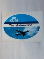 klm vintage sticker, KLM The reliable airline, Verzenden, Nieuw, Overige typen