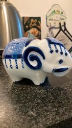 Spasrpot olifant delfts blauw, Ophalen of Verzenden, Zo goed als nieuw, Steen, Aardewerk of Keramiek, Dier