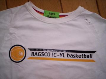 RAGS Industry t- shirt wit geel grijs maat 164 beschikbaar voor biedingen