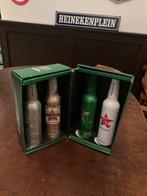 Heineken verzamel aluminium bierflessen in originele doos, Verzamelen, Biermerken, Heineken, Ophalen of Verzenden, Zo goed als nieuw