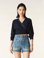 Ba&sh wikkelvestje maat 0, Kleding | Dames, Blauw, Ophalen of Verzenden, Zo goed als nieuw, Ba&sh