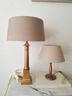 Twee mooie lampen met nieuwe lampenkap, Huis en Inrichting, Ophalen of Verzenden, Zo goed als nieuw, Rond