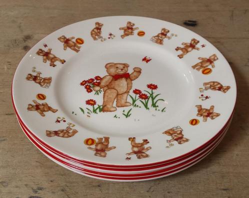 Mason's Teddy Bears - 4 bordjes uit berenservies, Huis en Inrichting, Keuken | Servies, Zo goed als nieuw, Bord(en), Overige stijlen