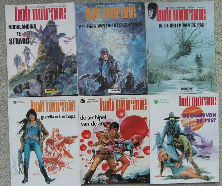 Bob Morane 6 stuks, Boeken, Stripboeken, Gelezen, Meerdere stripboeken, Ophalen of Verzenden
