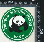 Sticker: WNF - Wereld Natuur Fonds (2), Ophalen of Verzenden, Zo goed als nieuw, Dier en Natuur