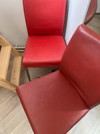 Eetkamerstoelen, Huis en Inrichting, Ophalen of Verzenden, Zo goed als nieuw, Rood, Vijf, Zes of meer stoelen