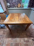 Eikenhouten Eettafel 120x120, Ophalen, 100 tot 150 cm, Zo goed als nieuw, Vier personen