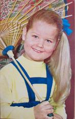 Meisje met parasol - zestiger jaren, Verzenden, 1960 tot 1980, Gelopen, Kinderen