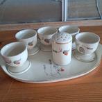 Arzberg Eierdopjes set met zoutstrooier - jaren 70?, Ophalen of Verzenden