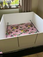 Witte werpkist 1.20x1.20m zonder bodem met doodligstangen, Dieren en Toebehoren, Hondenhokken, Ophalen, Hondenkennel, 100 cm of meer