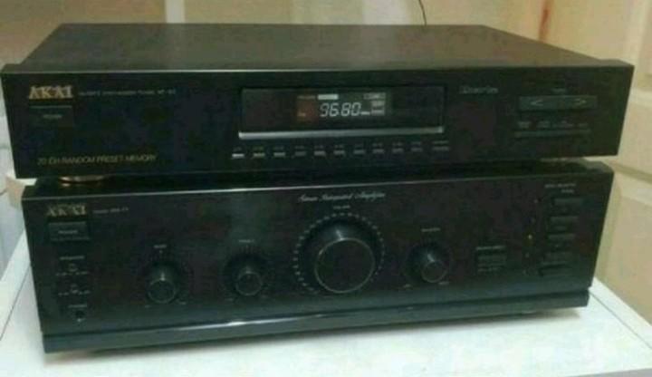 Akai stereo set versterker am-17 + tuner at-37, Audio, Tv en Foto, Stereo-sets, Gebruikt, Akai, Ophalen of Verzenden