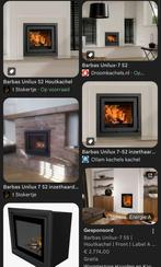 GEZOCHT: Inzethaard houthaard met 125/130 mm aansluiting!, Ophalen, Houtkachel, Zo goed als nieuw, Inbouw