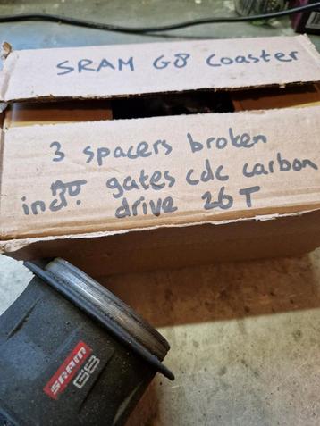 SRAM G8 Coaster inclusief Gates CDC Carbon Drive 26T beschikbaar voor biedingen