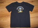 nieuw donkerblauw t-shirt met tekst, maat 146/152, Verzenden, Nieuw, Shirt of Longsleeve, Jongen