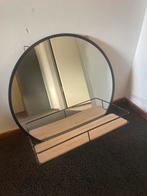 Ronde spiegel met plank, Ophalen, Rond, Zo goed als nieuw, Minder dan 100 cm