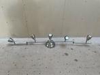Rvs plafondlamp - 5 led spots., Huis en Inrichting, Ophalen, Metaal of Aluminium, Zo goed als nieuw, Led