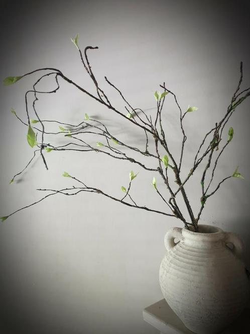 Kunst krul tak groen-bruin 90 cm - zijdebloem, Huis en Inrichting, Woonaccessoires | Kunstplanten en Kunstbloemen, Nieuw, Ophalen of Verzenden