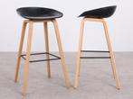 HAY | AAS 32 | About A Stool | Barkruk | Hout/zwart, 5 krukken of meer, Hout, Met voetsteun, 60 tot 90 cm