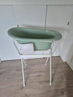 Babybad met standaard, afvoerslang en tummy tub., Kinderen en Baby's, Badjes en Verzorging, Tummy Tub, Zo goed als nieuw, Standaard