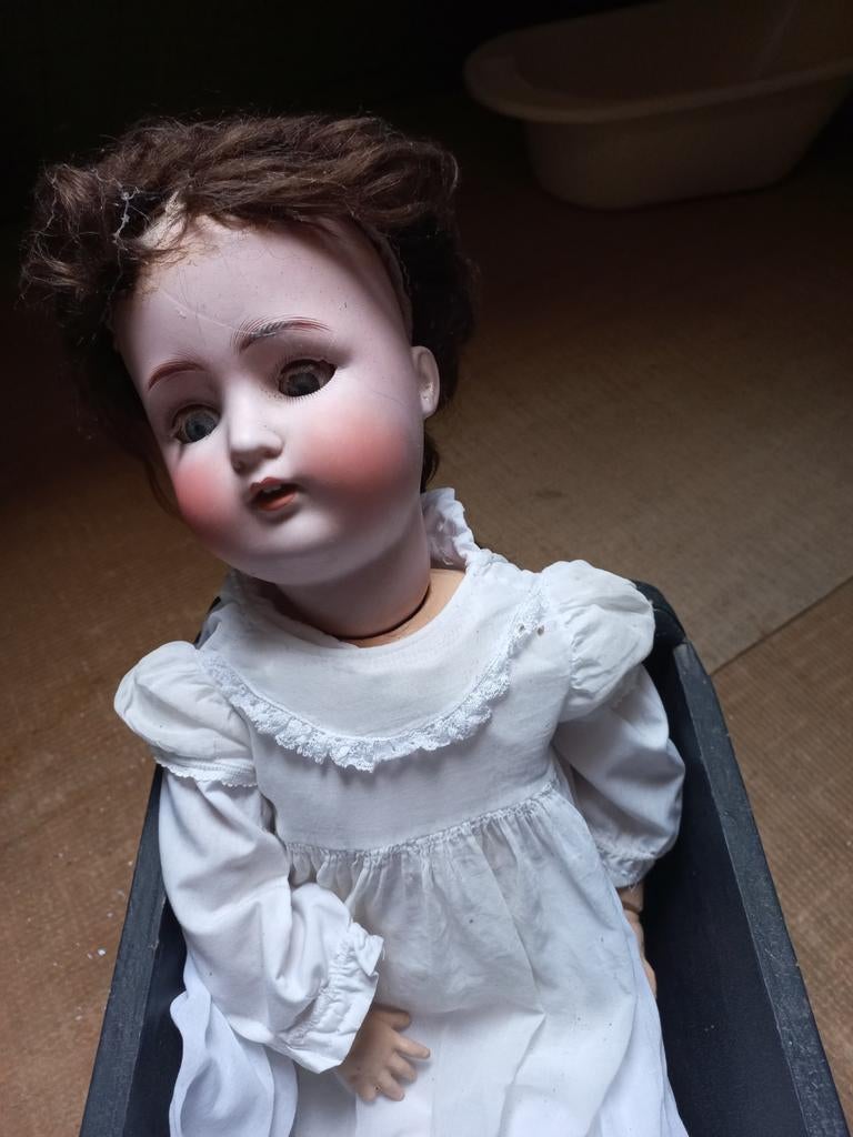 Antieke pop, Verzamelen, Poppen, Ophalen, Gebruikt, Pop