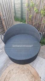Ligbed rotan, Tuin en Terras, Ophalen, Zo goed als nieuw, Rotan