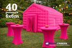 Roze opblaasbare partytent met of zonder DJ, Ophalen of Verzenden, Nieuw, Minder dan 5 meter, Partytent